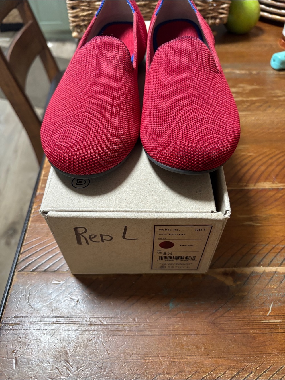 Rothy’s 8.5 Dark Red slip on loafers